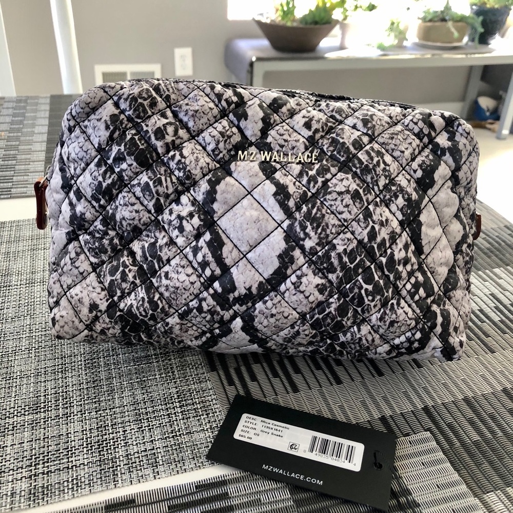 MZ Wallace mica cosmetic bag.       EUC